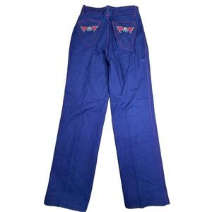 Vintage 70s Arpeja Organically Grown Jeans Women's 11 Blue Wide Leg